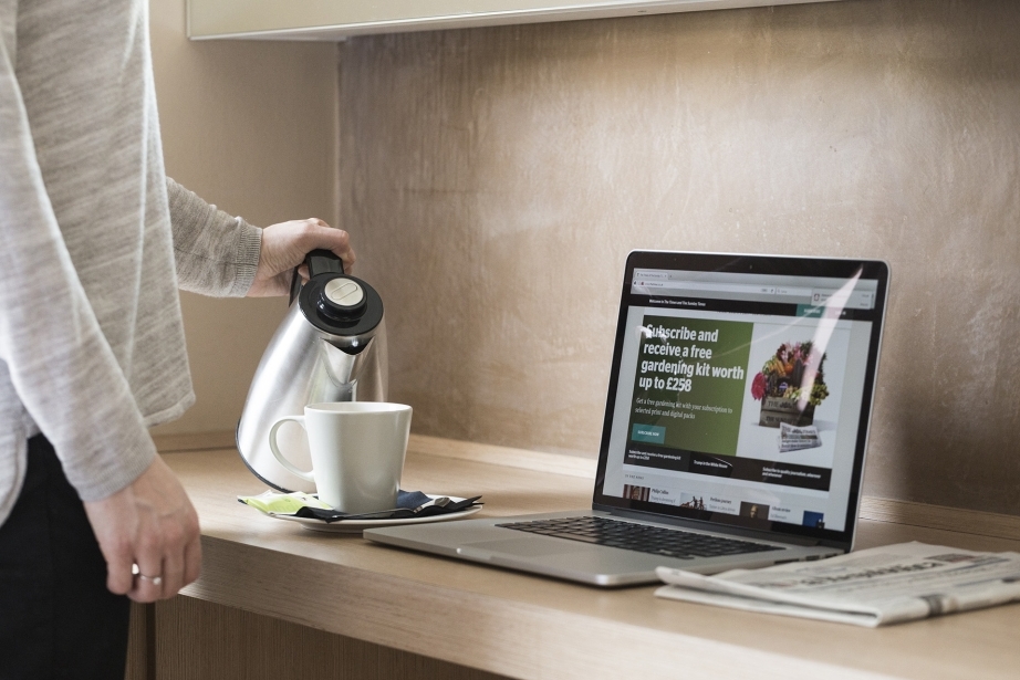 Nelle camere del Park Hotel Pordenone trovi bollitore per thè e caffè